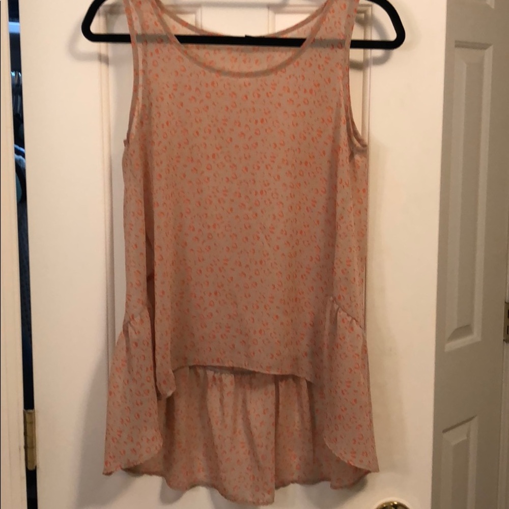 Pink animal print top